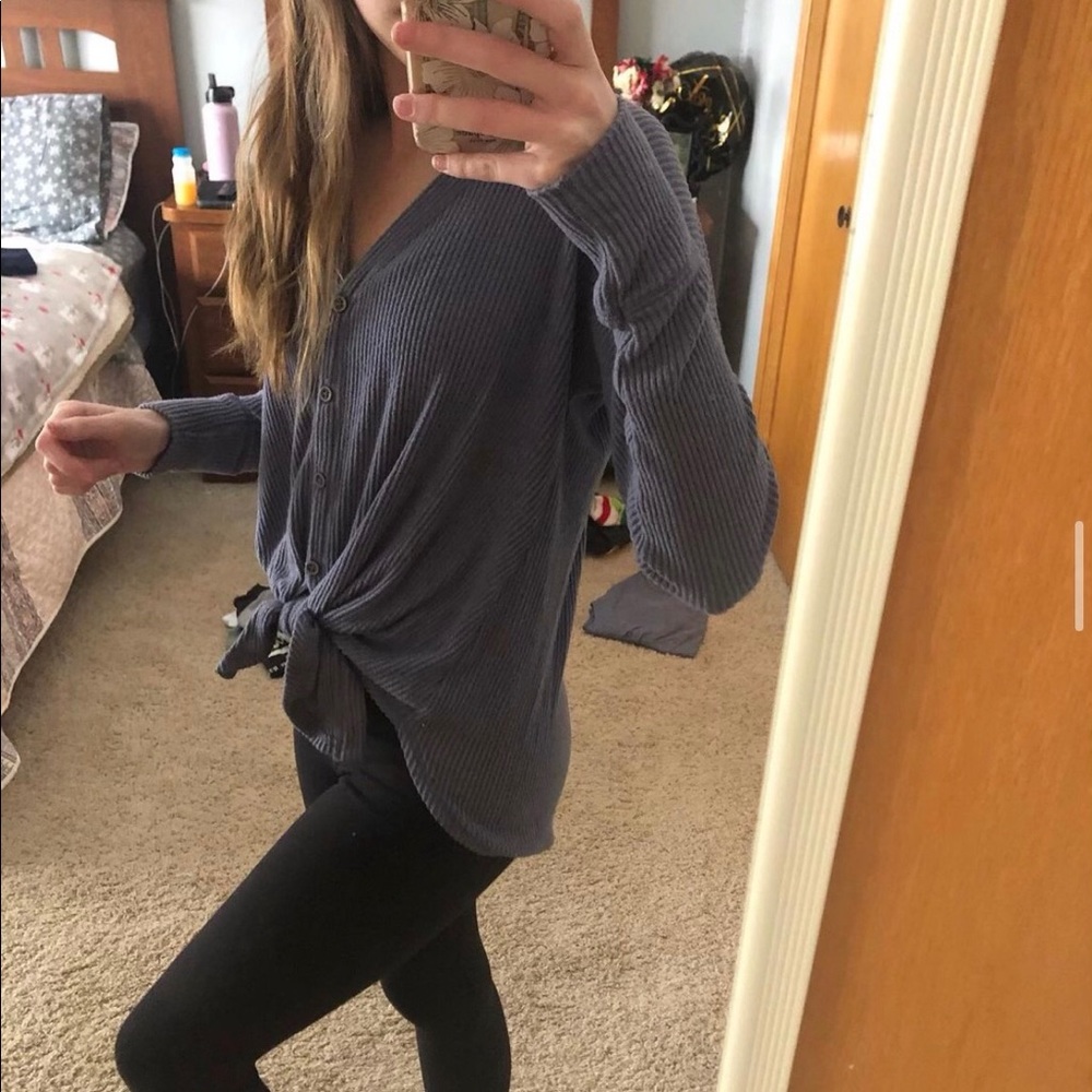 Abercrombie & Fitch navy long sleeve